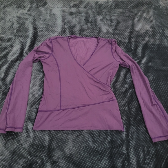 Purple Lululemon V-neck Long Sleeve